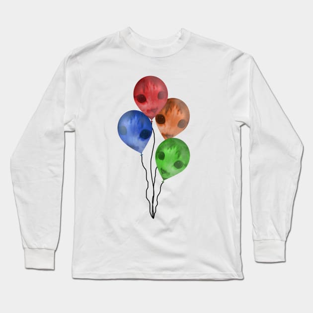 Balloon Cats!!! Long Sleeve T-Shirt by zay940